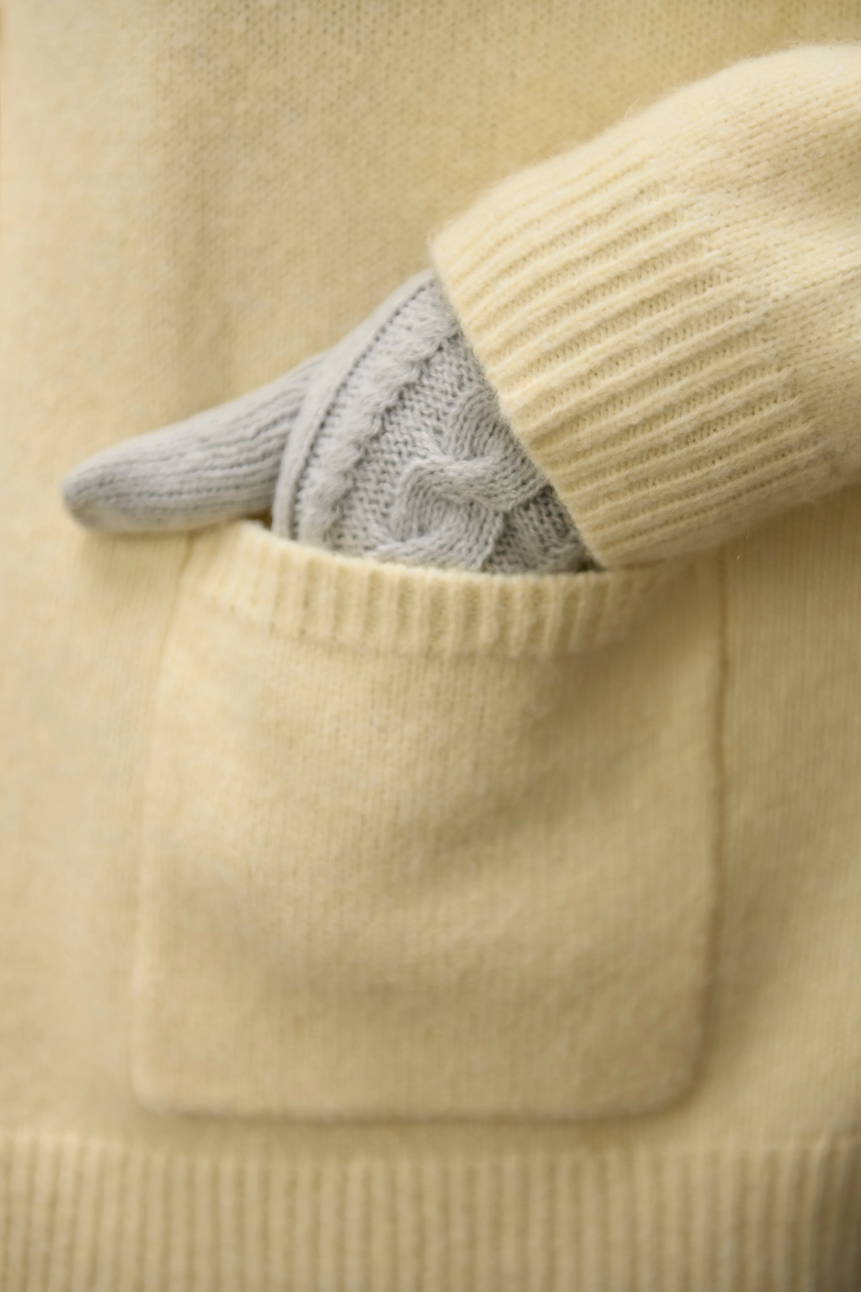 Eccles Button Cardigan in Butter Yellow - Image 5