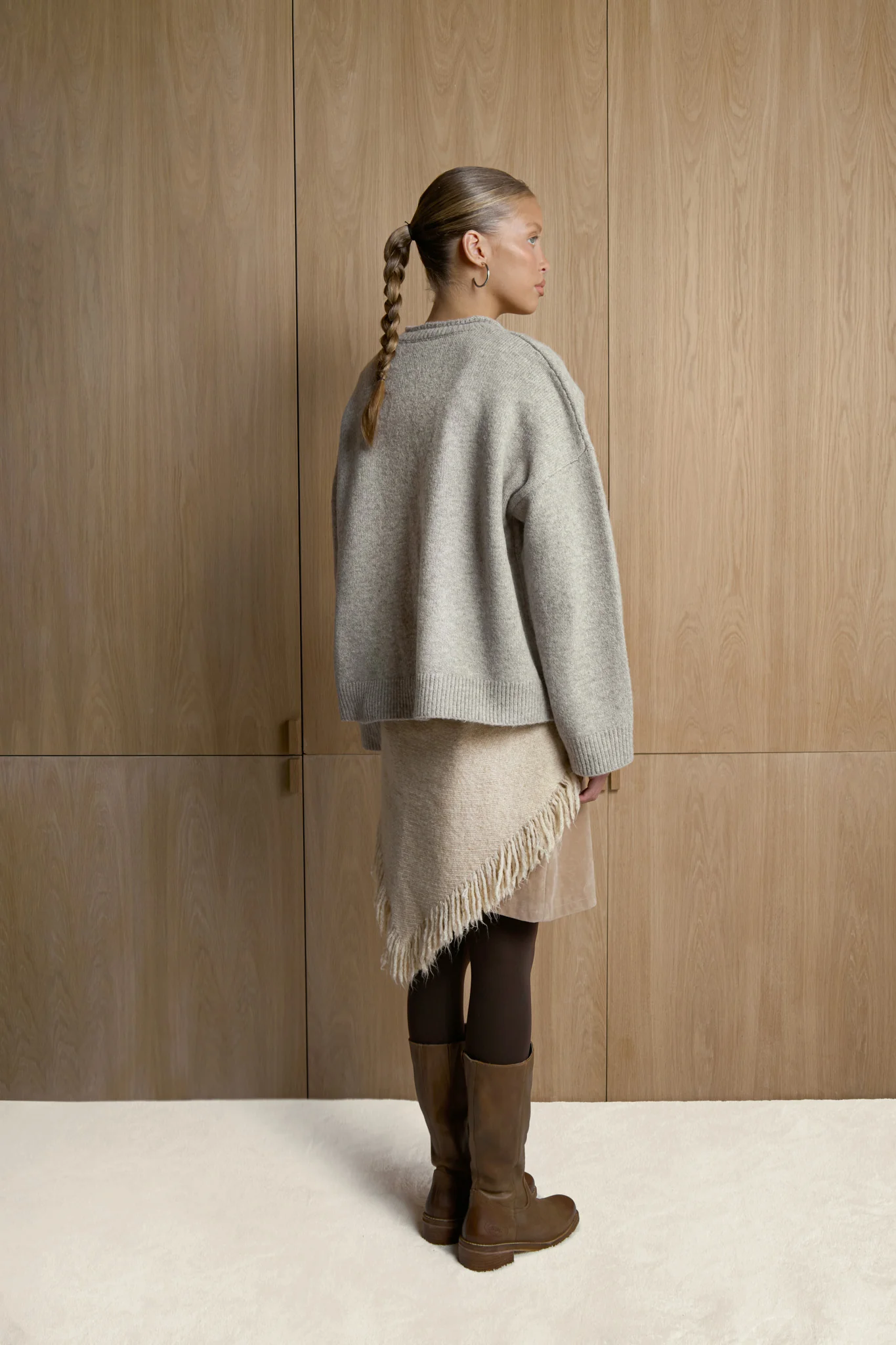 Jones Cardigan in Hazel Beige - Image 8