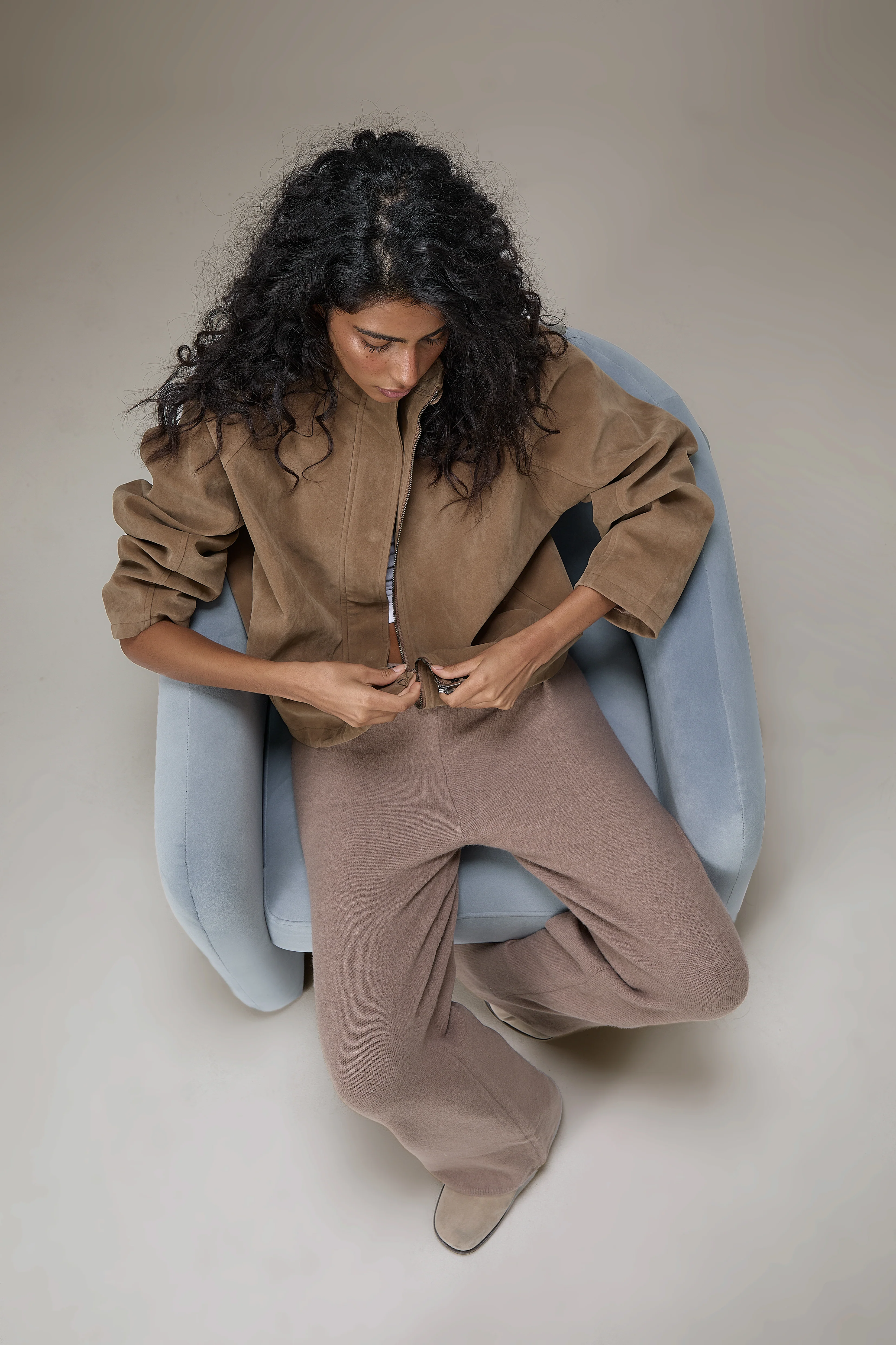 Lady Faux Suede Jacket - Image 5