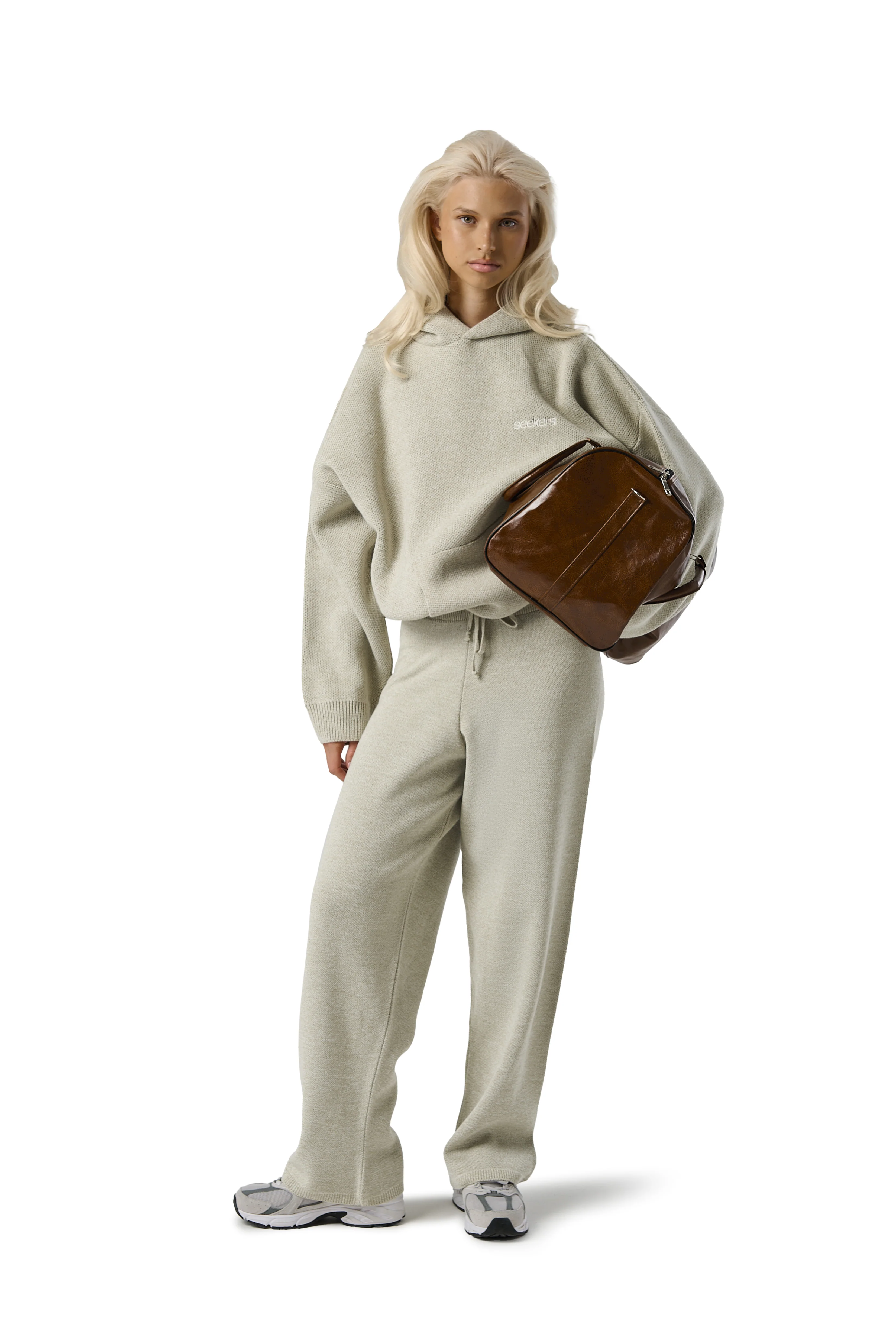 Seekers Knit Hoodie in Husk - Image 9