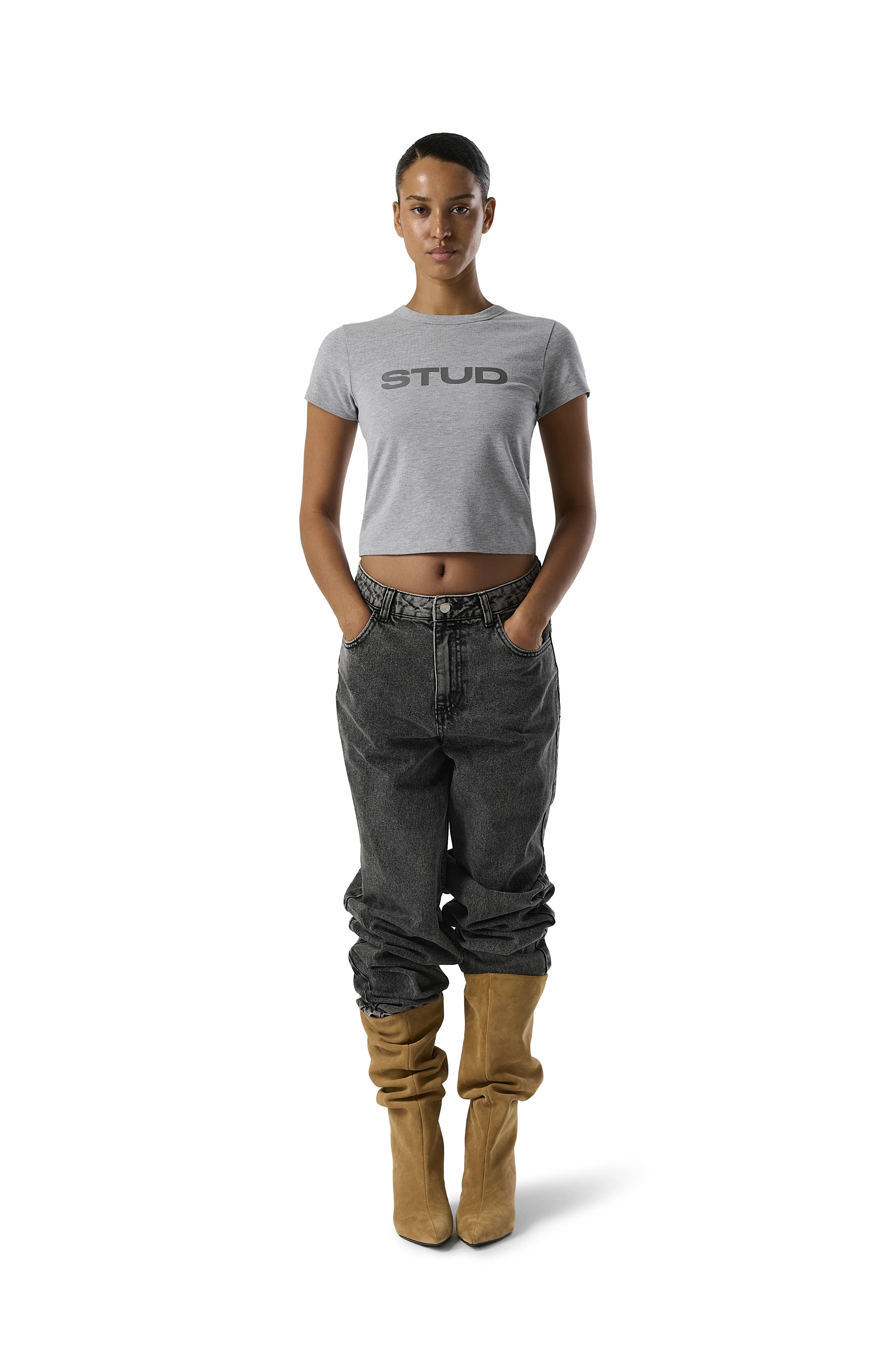 Stud Baby Tee in Pony - Image 3