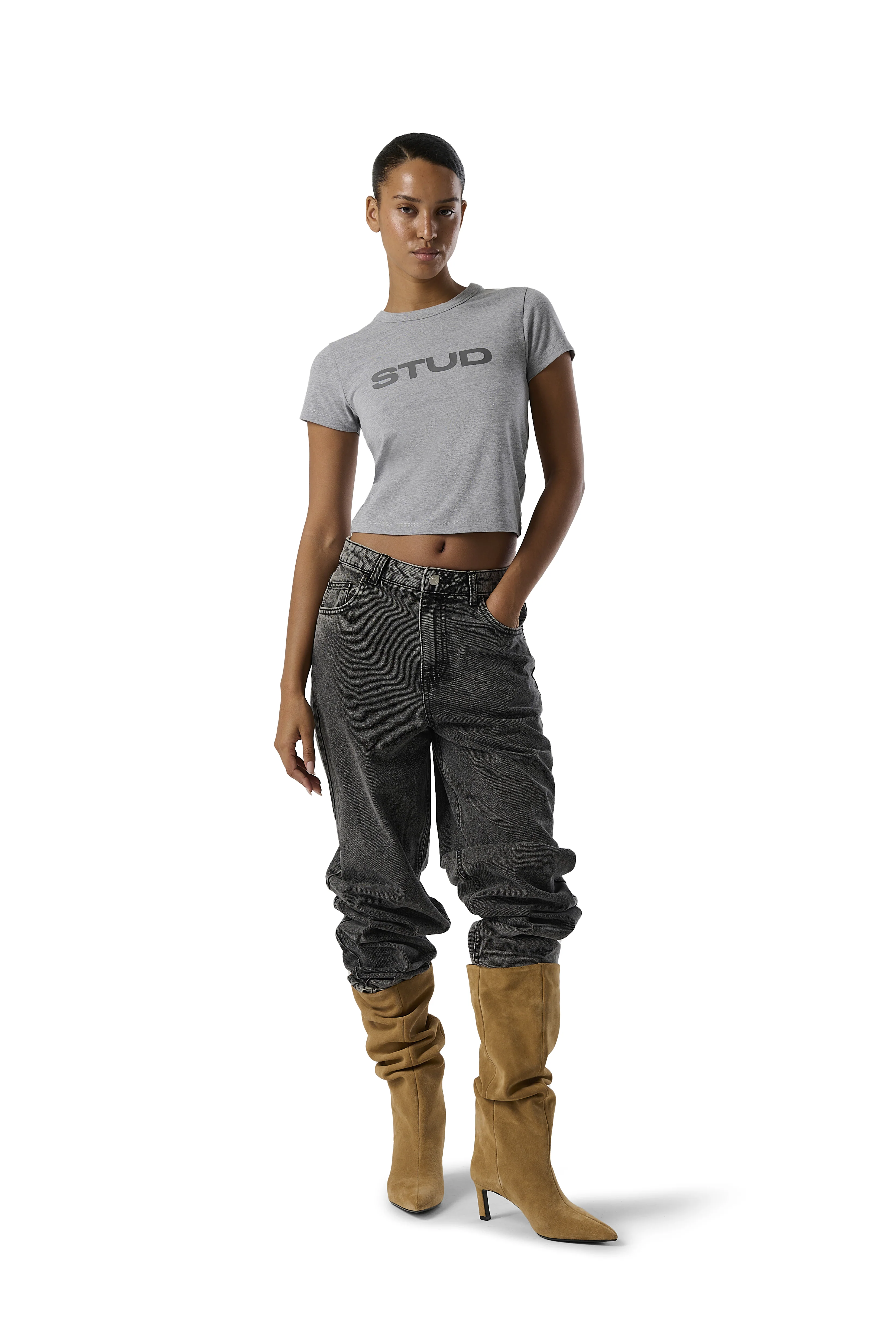 Stud Baby Tee in Pony - Image 7