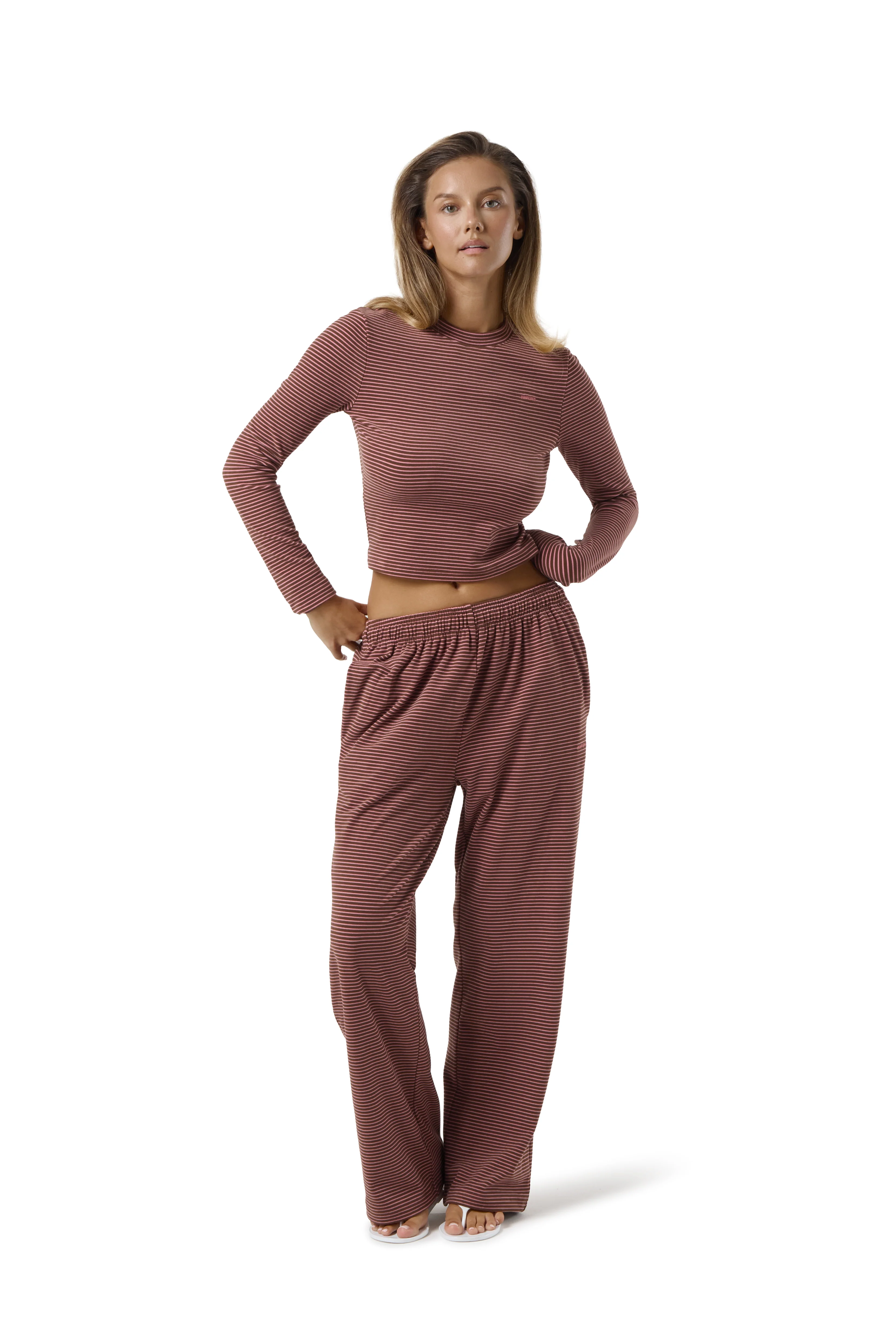 Wilbur Soft Longsleeve Top in Brown - Image 7