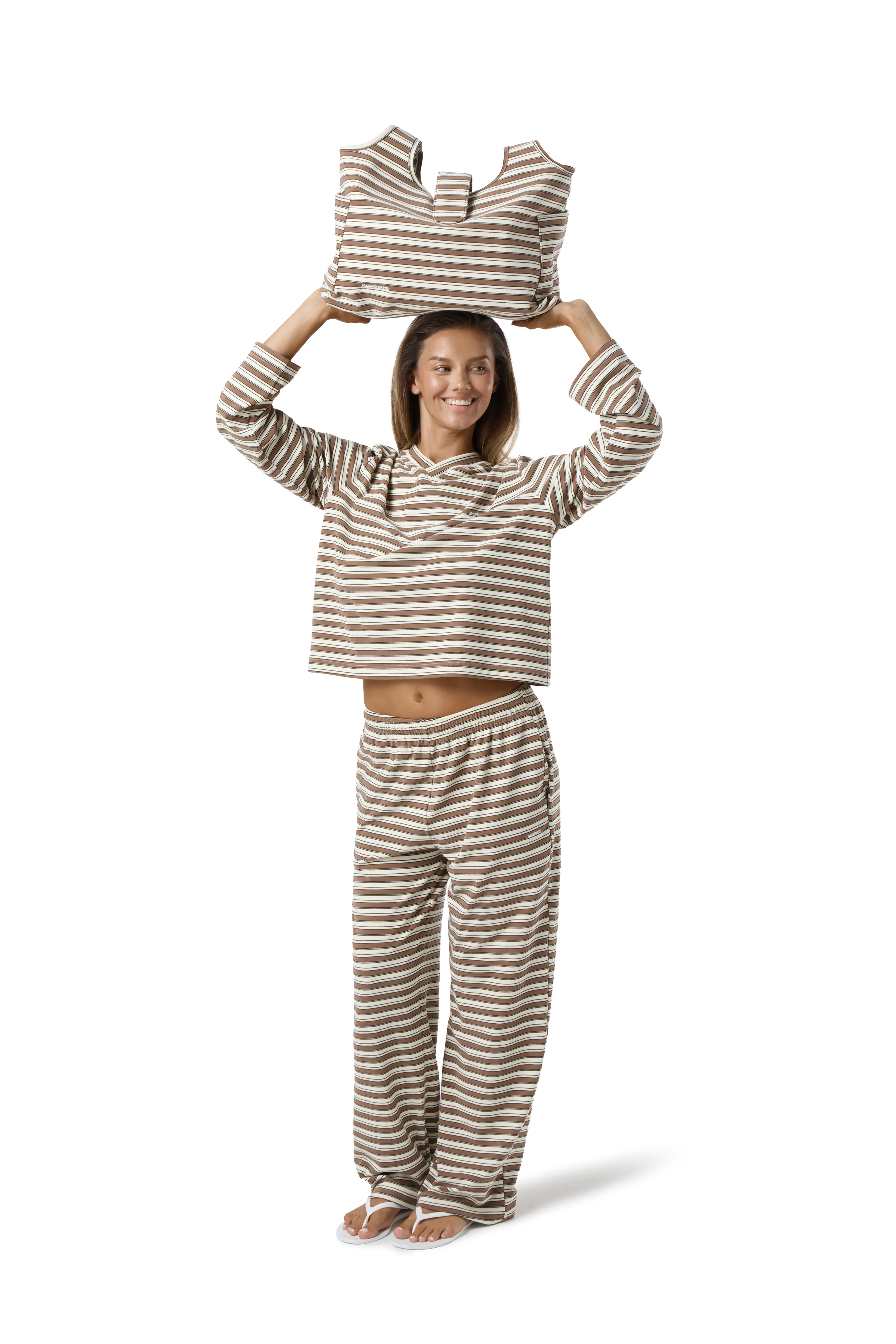 Wilkie Soft Oversized Long Sleeve in Hazel - Image 9